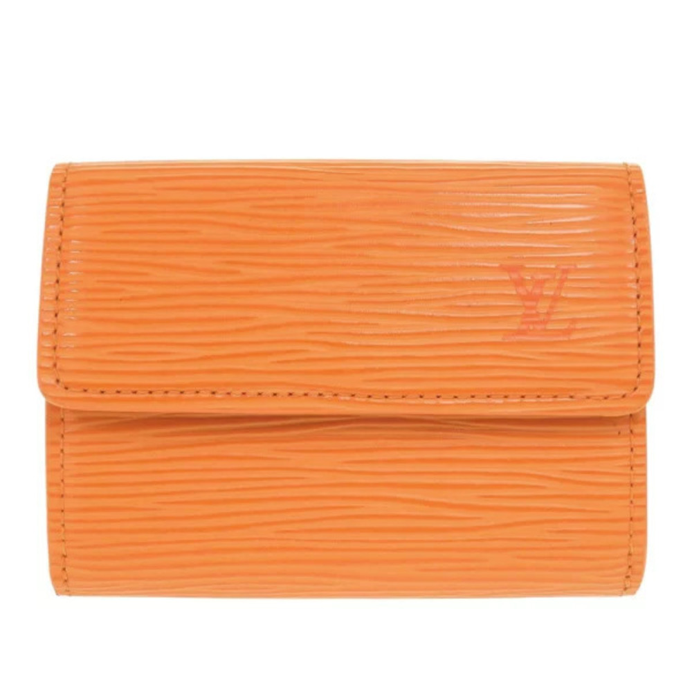 Louis Vuitton Ludlow Epi Mandarin coin case Wallet Card LV